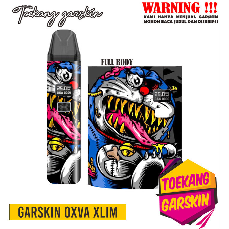 *2Buah* Oxva Xlim V1 V2 Doraemon Garskin Wrap Stiker Custom Order Dan Bukan Case