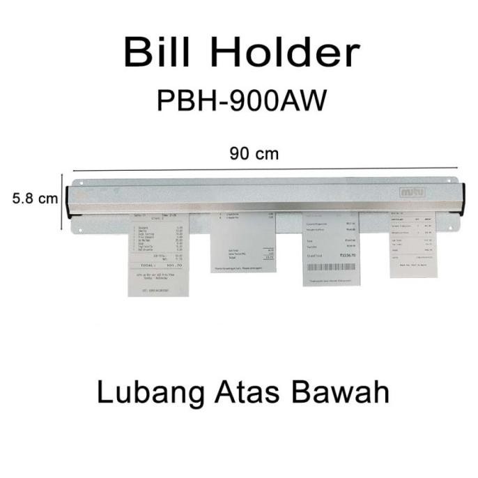 

TERLARIS - MUTU Penjepit Kertas Cafe Order / Bill Holder / Paper Rail PBH-900AW