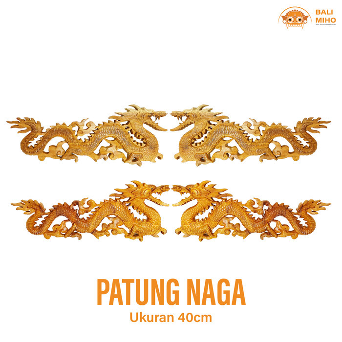 New - Dekorasi Dinding Patung Naga 30 Cm - Patung Naga - Naga Kayu
