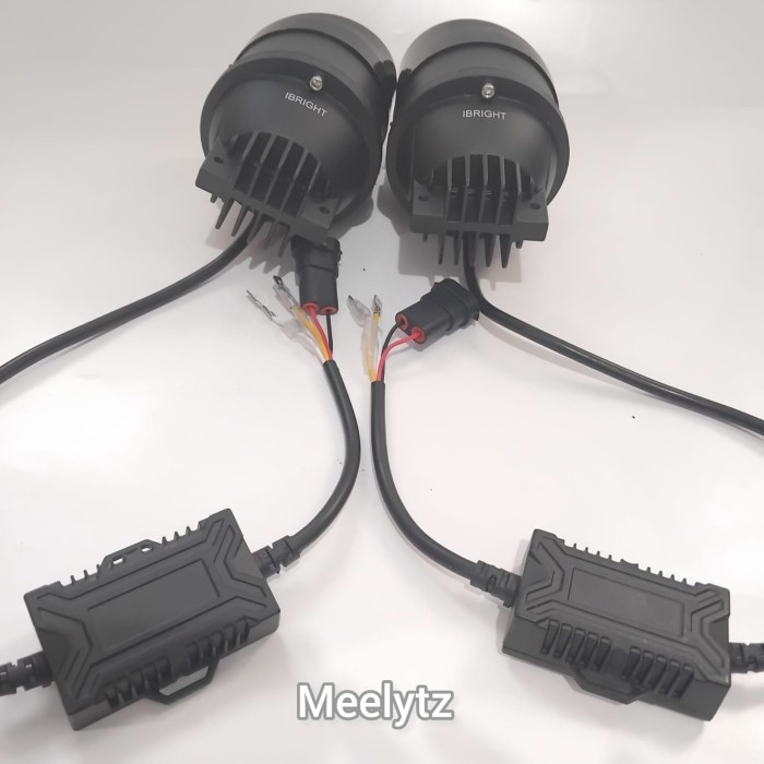 Ibright - Sepasang Foglamp 3Inc Ibright Upgrade Honda Dan Toyota Blue Lens C990 Bonus Breket Foglamp