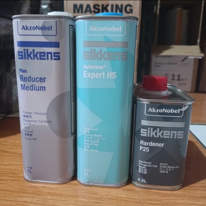 Clear Sikkens Hs - Sikkens P25 Full Set - Pernis Mobil Sebening Kaca Terbaru