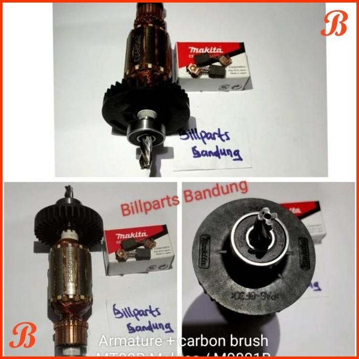 | ILP | ARMATURE MT 80 B MAKTEC MT80B / M0810B MAKITA M 0810 B MT80 PLUS CARBON BRUSH BOR IMPACT DRI