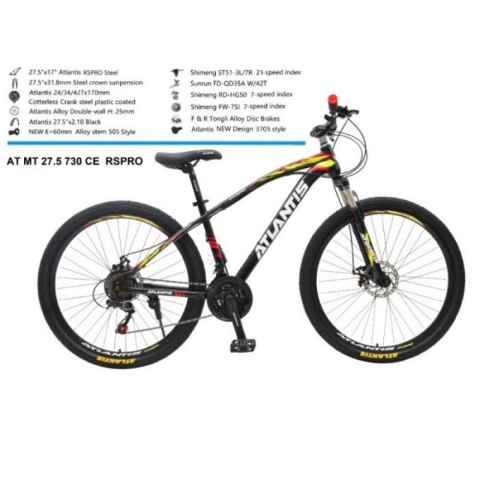 Sepeda Gunung Mtb 27.5 Atlantis Discbrake