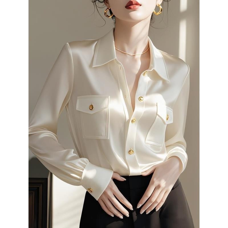 Women's French-Style Unique Chanel Style Long Sleeve Shirt