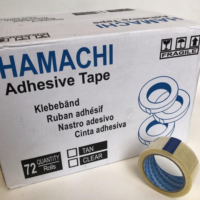 

lakban bening Hamachi 45mm [1 dus = 72 pcs]