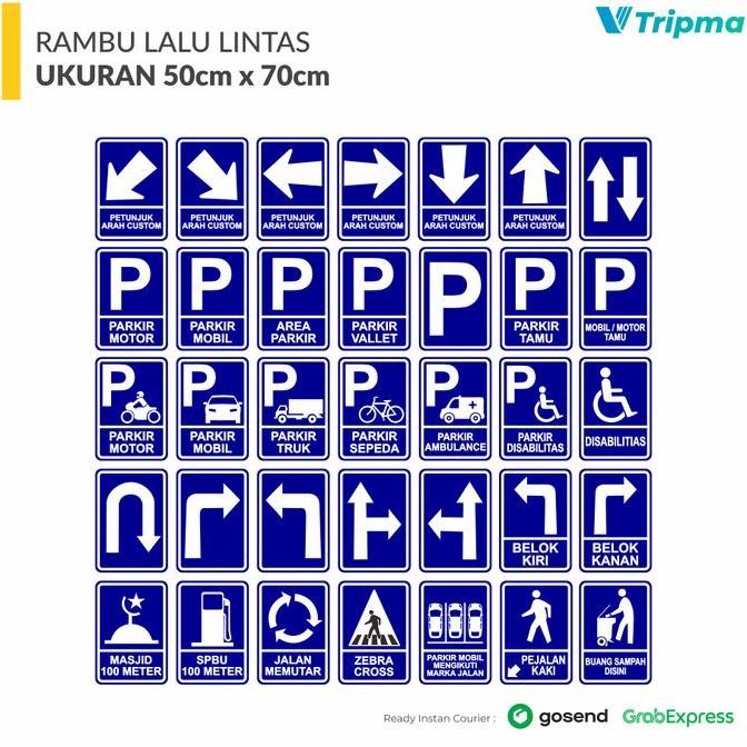 

NEW Rambu Larangan Ukuran 50cm x 70cm - Composite 3mm + Sticker Reflective
