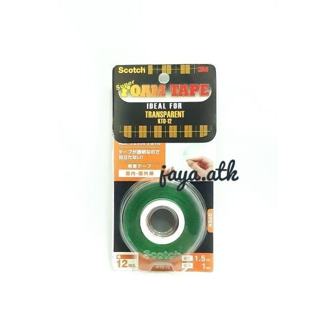 

NEW DOUBLE TAPE SOLASI DOUBLE FOAM BUSA 3M MOUNTING TRANSPARAN LOGAM KTD12
