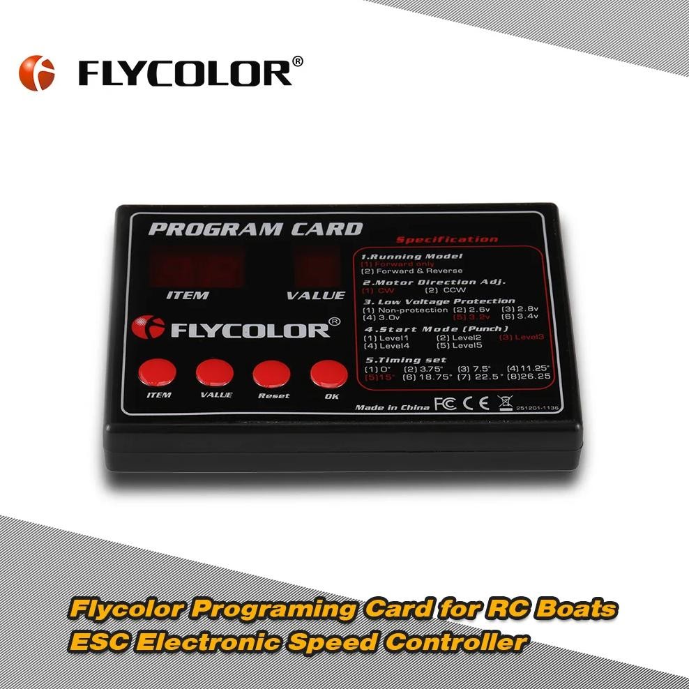 ORIGINAL FLYCOLOR FLYMONSTER PROGRAMING CARD FOR REMOTE CONTROL RC BOATS SHIP FLYCOLOR ESC ELECTRONI