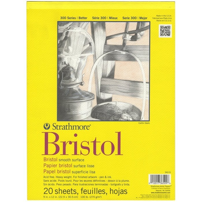 

Triyper Strathmore 300 Series Bristol 9" X 12" Smooth - 20 Sheets