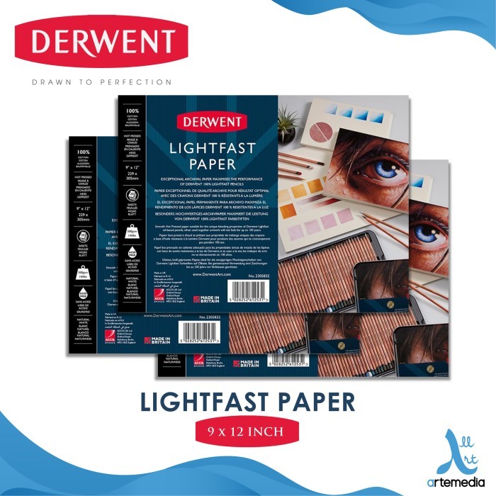 

Triyper Kertas Gambar Derwent 229X305Mm Lightfast Pencil Drawing Paper Pad