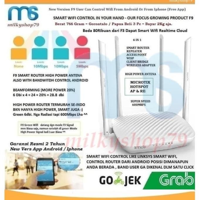 Tenda F9 600Mbps Wireless N Router