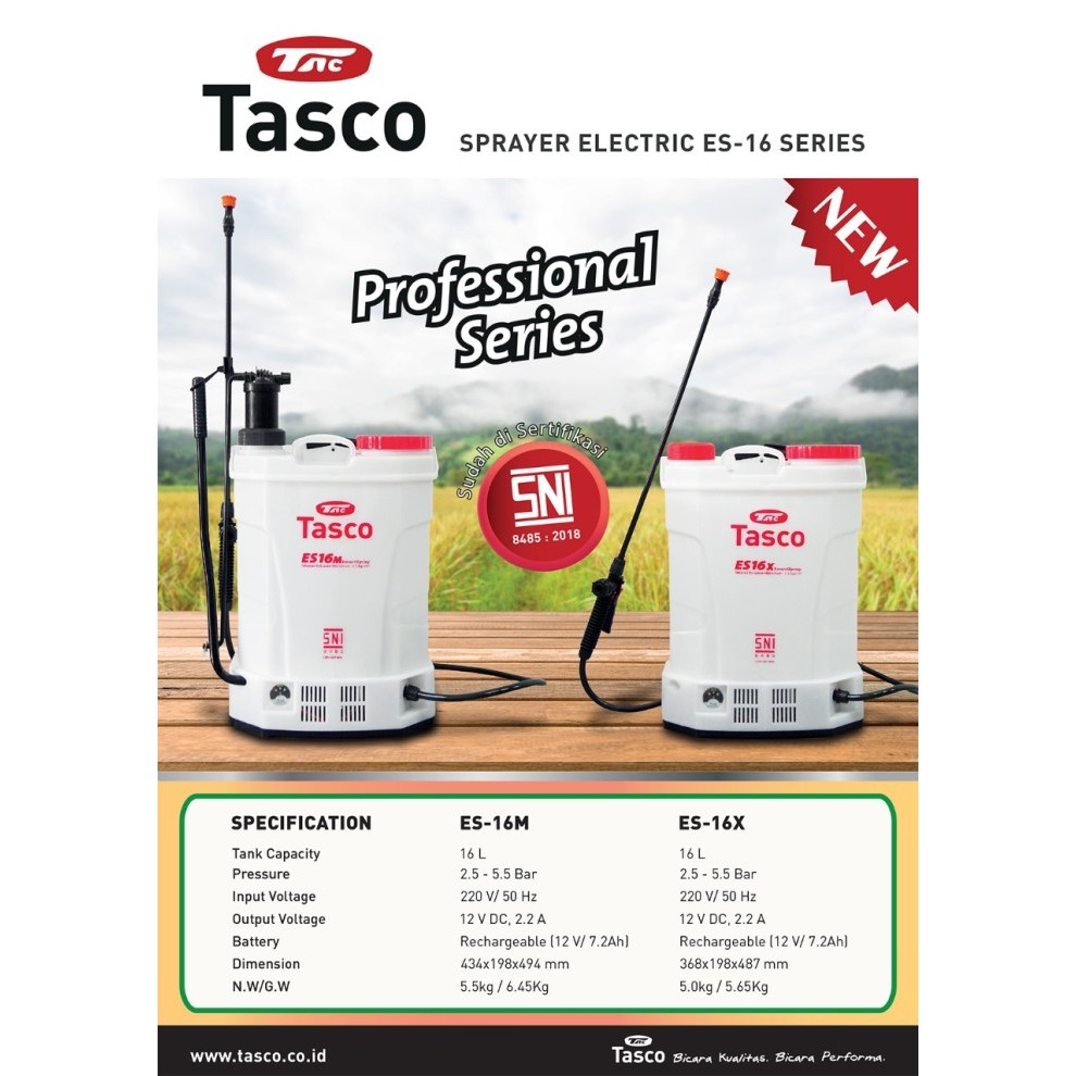 Terlaris Tasco Es16X / Sprayer Elektrik Tasco / Alat Semprot Hama Tasco Es 16 X