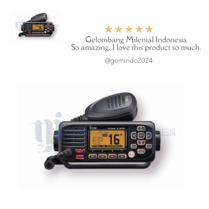 TERBARU RADIO RIG MARINE ICOM M220 VHF MARINE