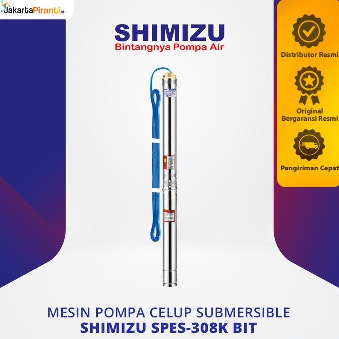 Mesin Pompa Air Sumbersible Sibel 0.33 Hp Shimizu Spes-308K Bit