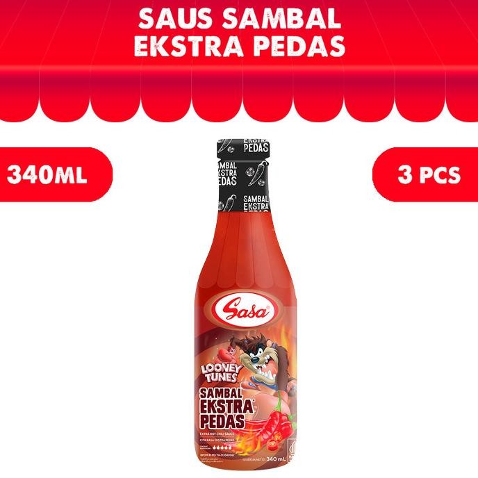 

SASA Saus Sambal Extra Hot 340ml - 3pcs