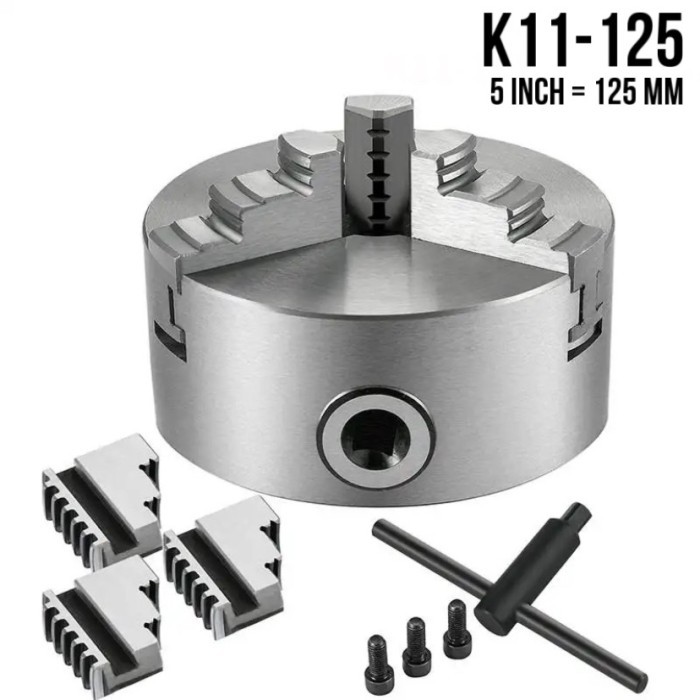 Masih Chuck Bubut 5" 3Jaw Merk Sanou Baru..Chuck 5 Inch 3Jaw