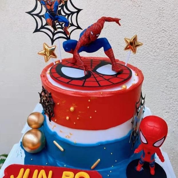 Figure Spiderman Besar Kualitas Cake Topper Spiderman Jumbo