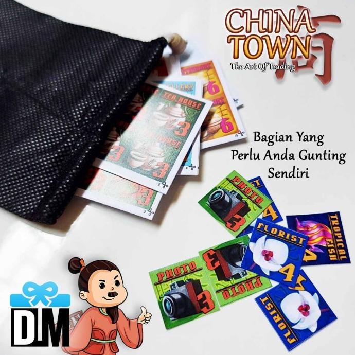 READY STOCK BOARD GAME KARTU KELUARGA CHINA TOWN PECINAN ART OF TRADING SENI TUKAR 
