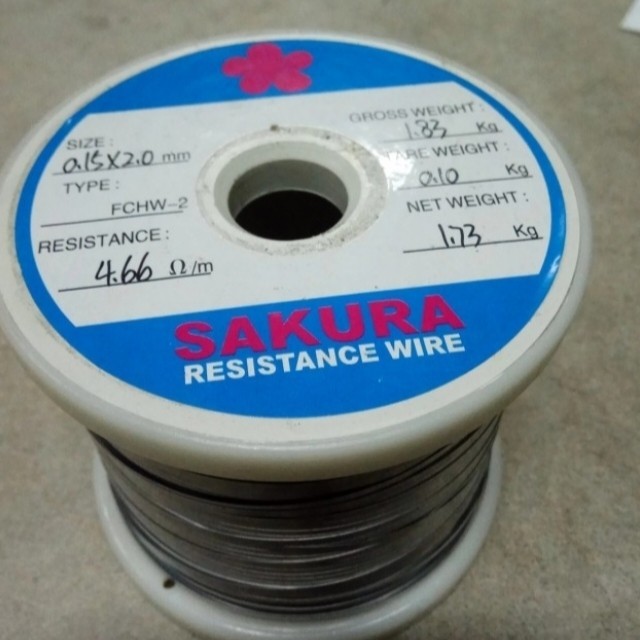 KAWAT NIKELIN 0,15 X2mm TEBAL 0,15MM LEBAR 2 MM BERAT 7 ons