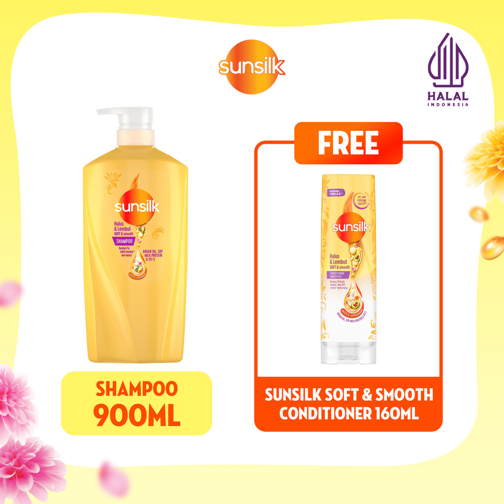 Buy Sunsilk Soft & Smooth Shampoo 900ml FREE Sunsilk Soft & Smooth Conditioner 160ml