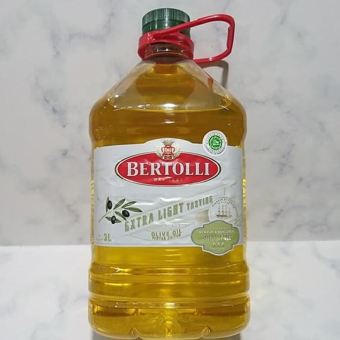 

minyak olive oil bertolli extra light 3 liter