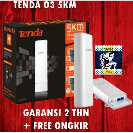 TENDA O3 5km Outdoor Point To Point CPE - TENDA 03 Wireless Router