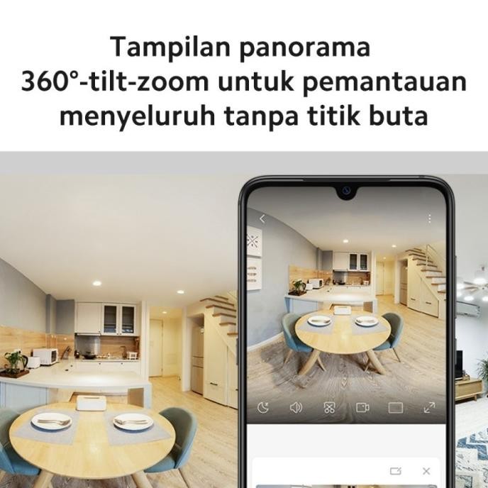 IP Camera Yi Dome U 3MP 1296p Full HD Kamera CCTV XiaoYi 360 Degrees GAM