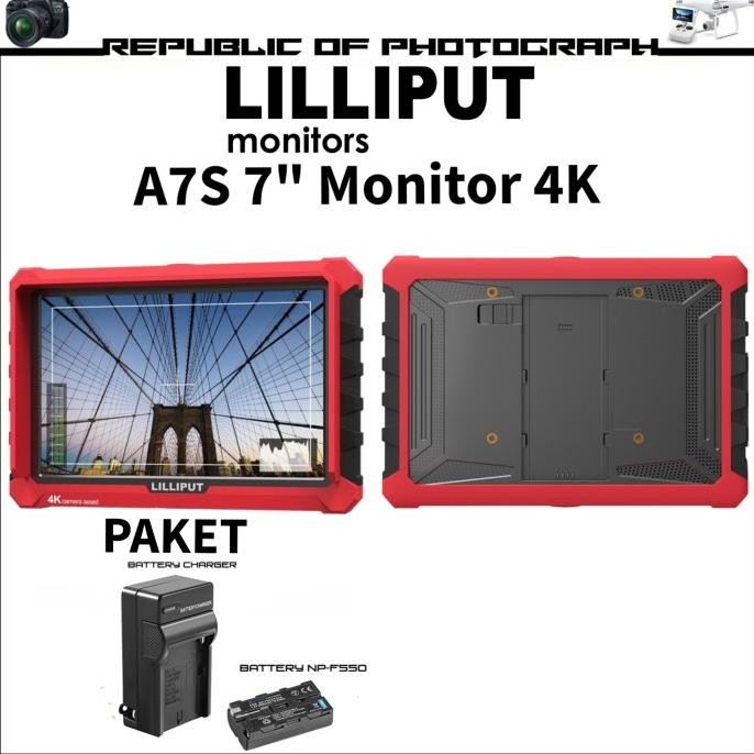 TERLARIS - LILIPUT A7S 7" Monitor 4K HDMI / LCD MONITOR LILIPUT A7S 4K