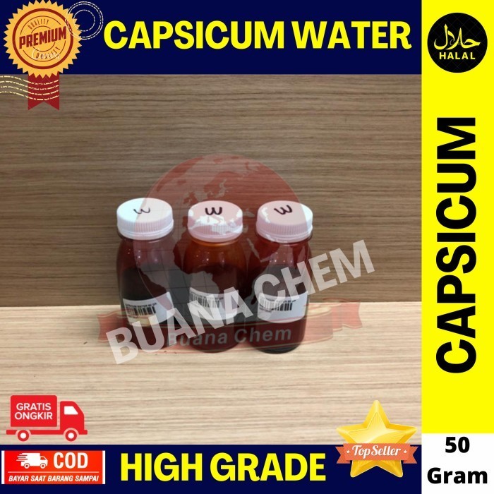 

Ekstrak Cabe Merah Murni 50 gr / Capsicum Oleresin Water Base 1jt SHU
