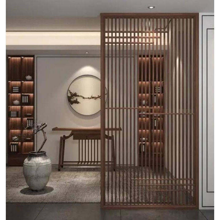 PVC Hollow Partisi | WPC Indoor Hollow Kisi Kisi | Pembatas Ruangan PVC | Timber Tube Indoor PVC | P