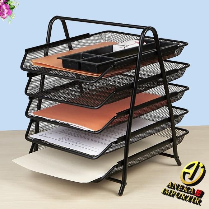 

BEBAS ONGKIR - Rak Kertas Dokumen Surat 5 Susun Paper Document Letter Tray Tier