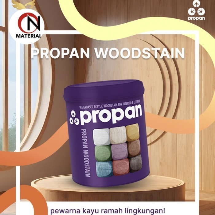 Cat Propan Woodstain Pws 633 Water Based Gloss / Satin Pewarna Kayu