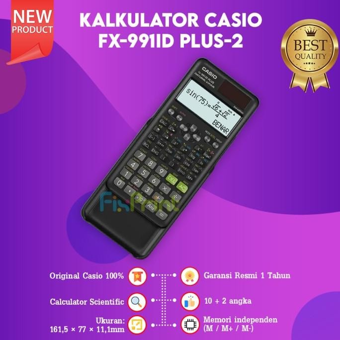

Kalkulator Scientific Fx 991Id Plus-2 Casio Calculator Ilmiah Original