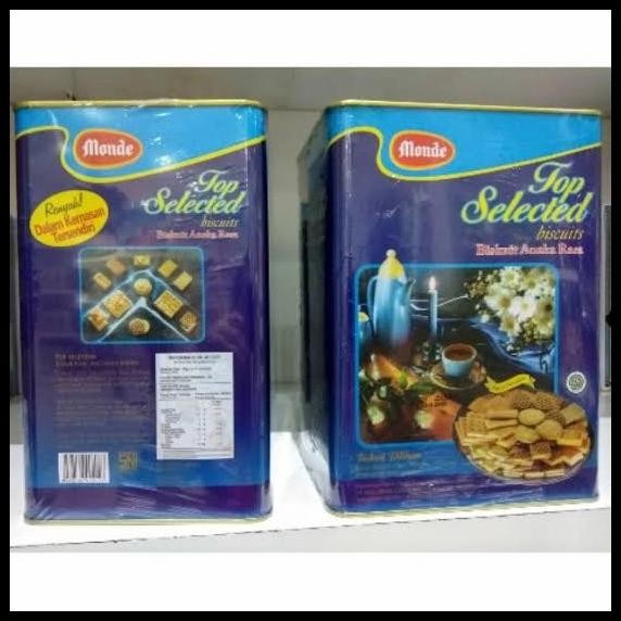 

Monde Top Selected Biskuit Aneka Rasa Kaleng 1050Gram