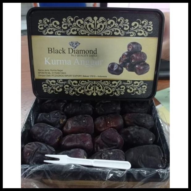 Kurma Anggur Black Diamond No 1 Quality Dates 500 Gr | Kurma | Medjool