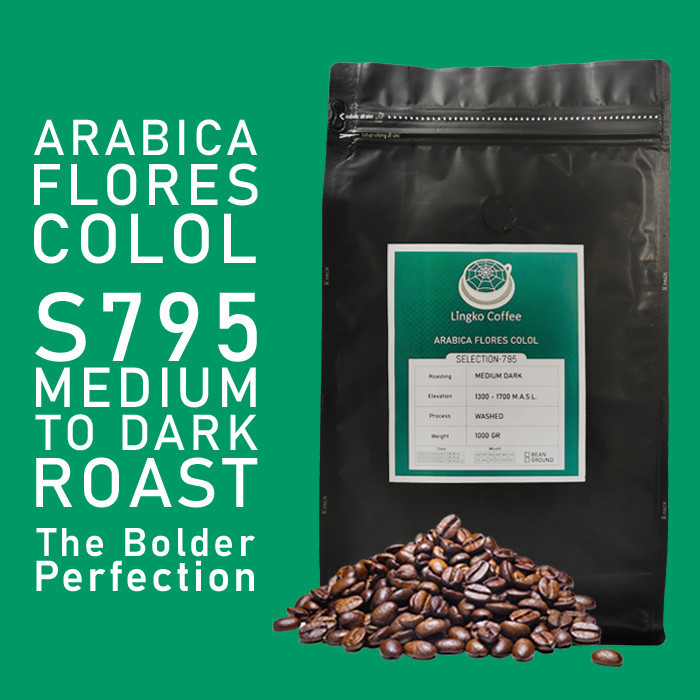 

Kopi Arabika Arabica Flores Manggarai Colol Medium Dark 1Kg Biji
