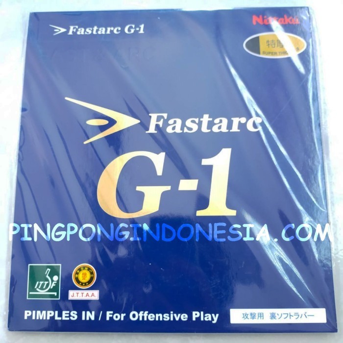 Nittaku Fastarc G1 - Rubber Karet Pingpong Fast Arc G-1 Bet Tenis Meja
