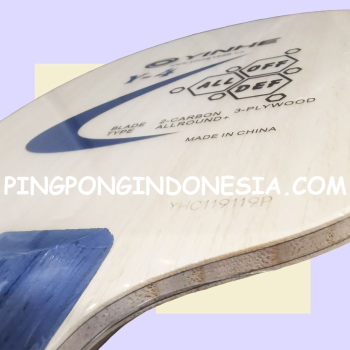 Yinhe Y4 - Blade Kayu Carbon Pingpong Y-4 Allround Bet Bat Tenis Meja