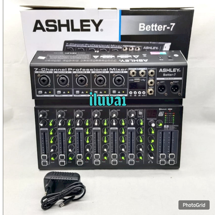 Cuci Gudang Mixer Audio Ashley Better7 7 Channel