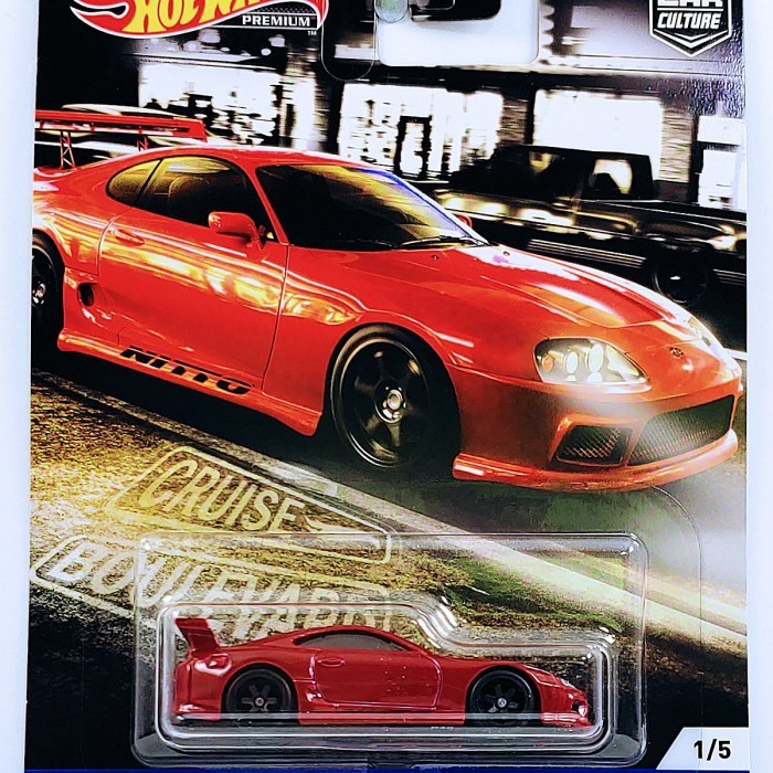 Hot Wheels Premium Toyota Supra Cruise Boulevard Car culture ban karet