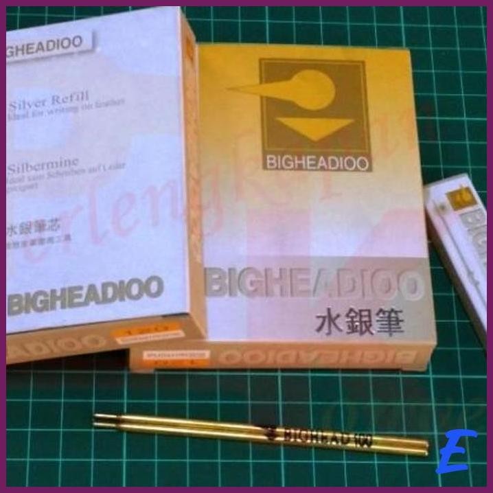 

| PLK | SILVER PEN BIGHEADIOO REFILL PEN POLA PENANDA GARIS POLA POTONG CUTTING BAHAN KULIT TINTA PERAK LEATHER MARKER