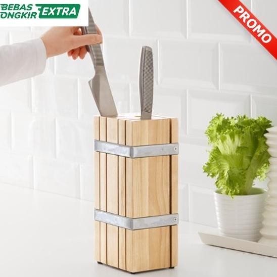 

Best Produk Ori Blok Pisau Kayu/Kayu Tempat Pisau Dapur Praktis Kokoh