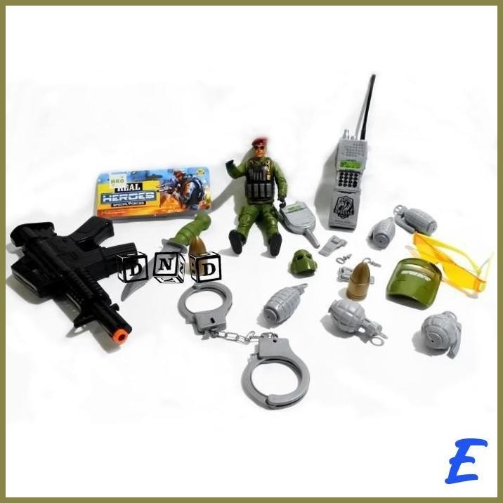 | DD | MAINAN ANAK REAL HEROES SPECIAL FORCES TENTARA SWAT ARMY SENAPAN PISAU
