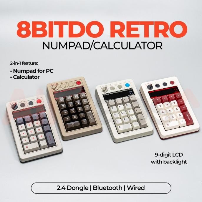 

TERMURAH - 8BitDo Retro Numpad/Calculator Mechanical