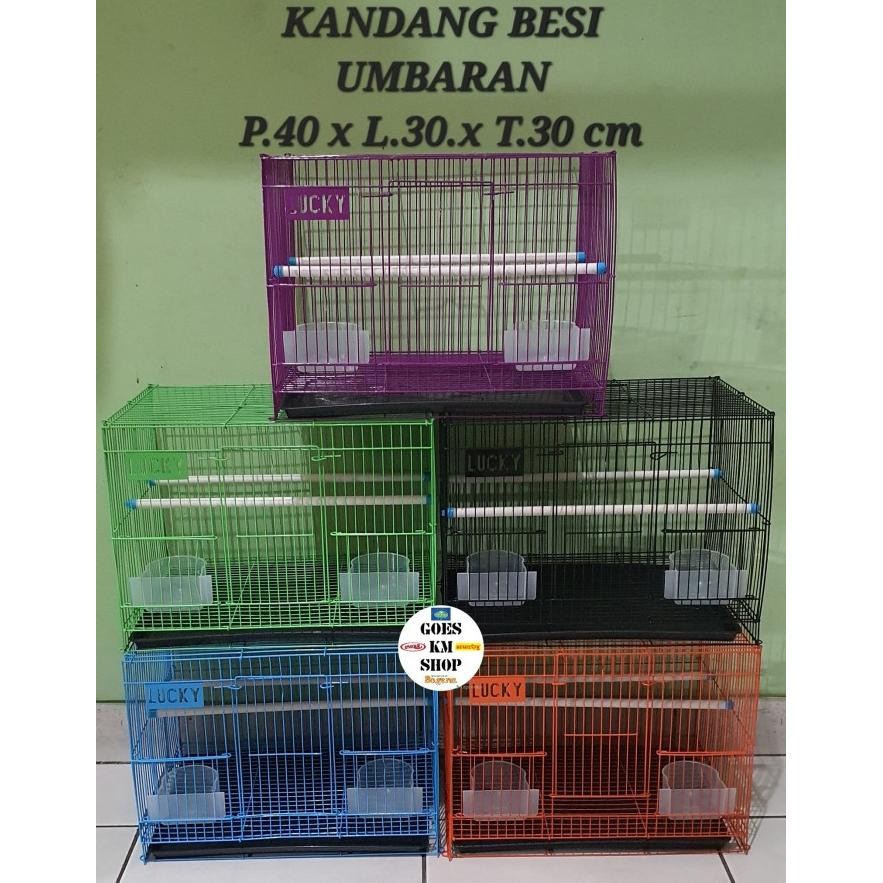 KANDANG BESI KOTAK LUCKY KANDANG UMBARAN P.40 x L.30 x T.30 CM