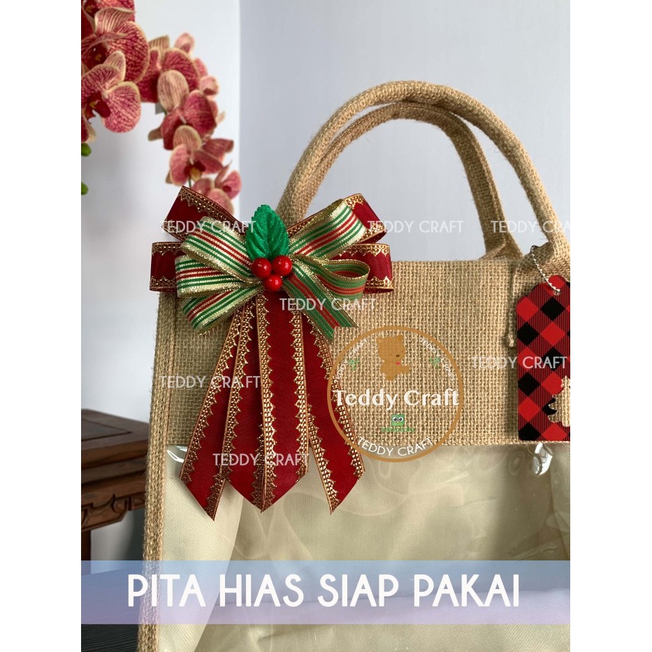 

Natal Turkish Lace Christmas Pita Hias Siap Pakai Hampers Kado Parcel Natal Limited