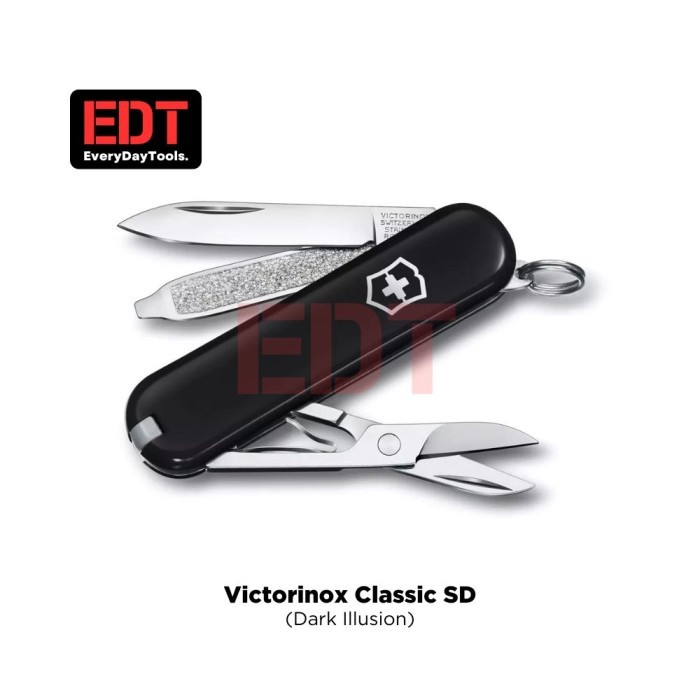 TERBAIK Victorinox Classic SD (NEW EDITION BOX) Classic Colors Swiss Army Knife SAK Multitool