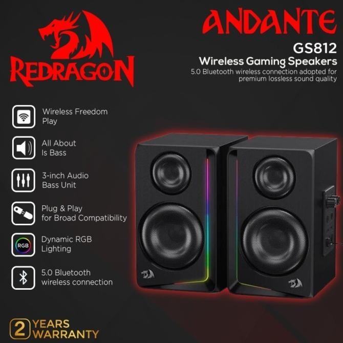 Redragon ANDANTE GS812 - RGB Gaming Speaker