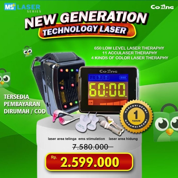 Terbaru Jam Laser Cozing 4 Warna 11 Titik Garansi Resmi 1 Th Alternatif Dr