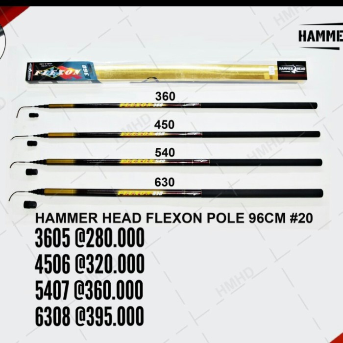 Promo Tegeg Pancing Kaku Hammerhead Flexon 360 450 540 630 Tegeg Laut Sale